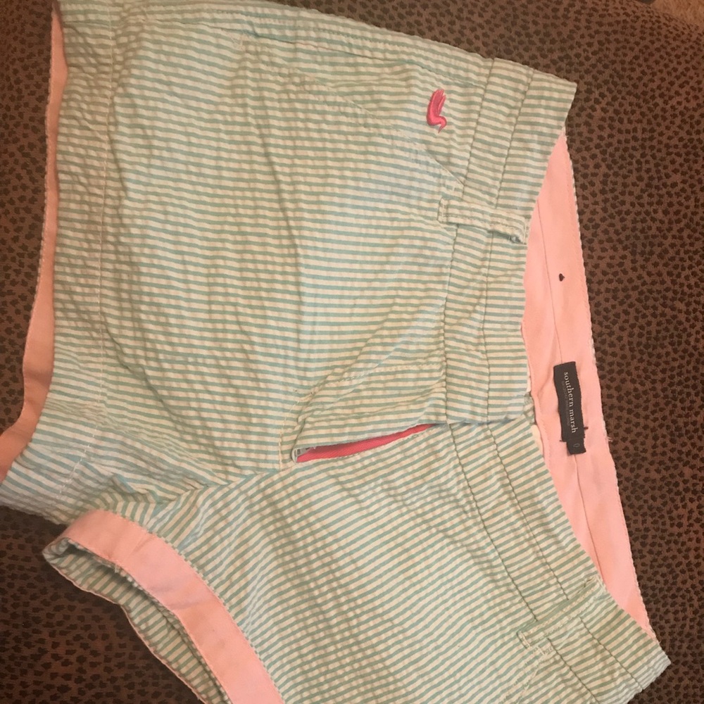 Southern Marsh seersucker shorts